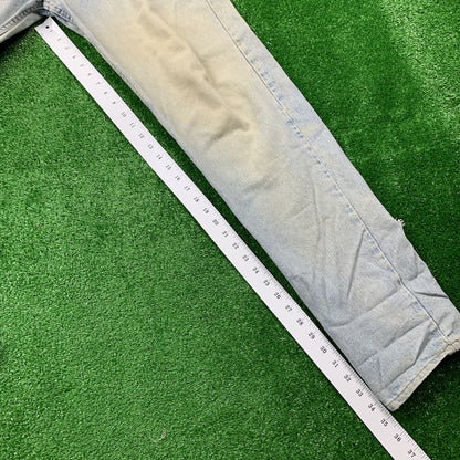 Levis 550 Vintage 90s Tapered Leg XX USA Jeans 34X36 Relaxed Fit Light Act 31x35