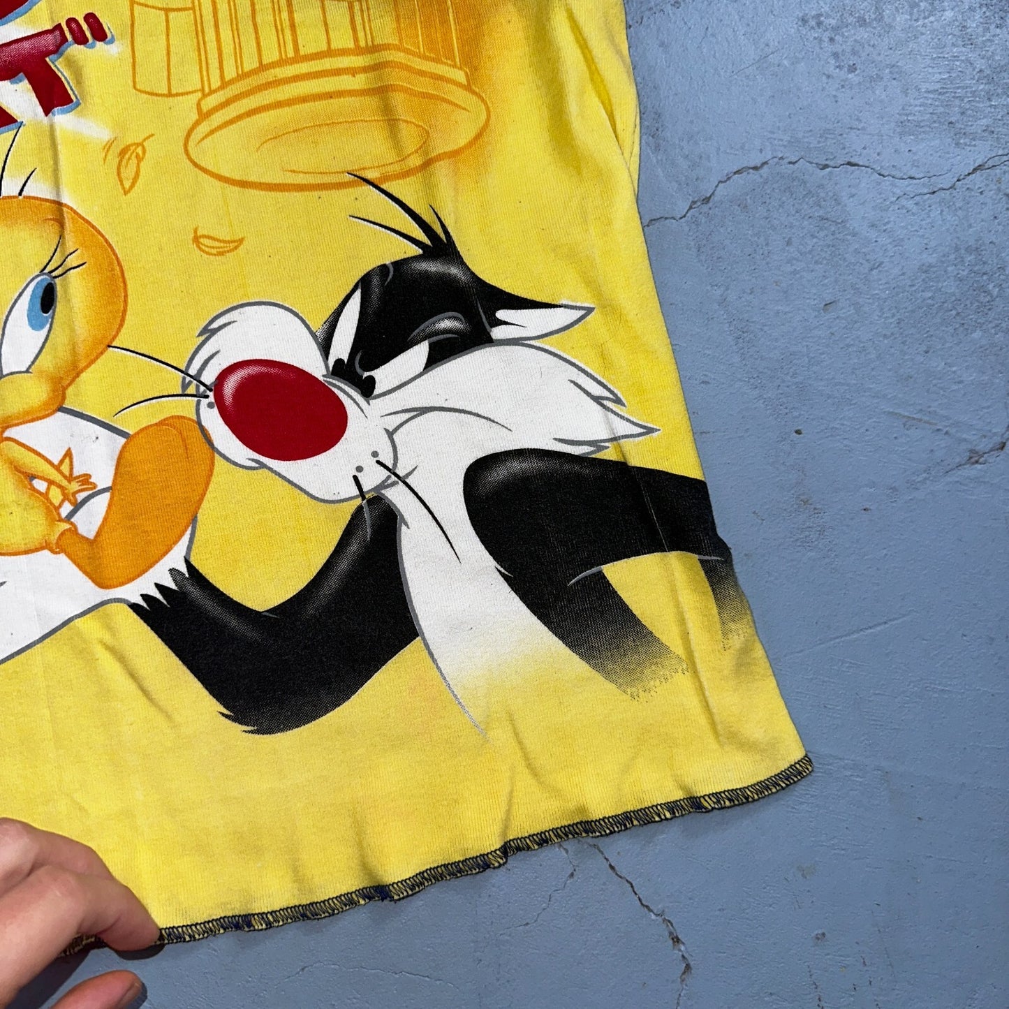 Warner Bros Looney Tunes VTG T Shirt Tank Top Womens XL Y2K Tweedy Bird Cute