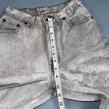 Levis 501 Vintage Jeans Women's Size 5 Gray Button Fly 22x29 USA Acid Wash
