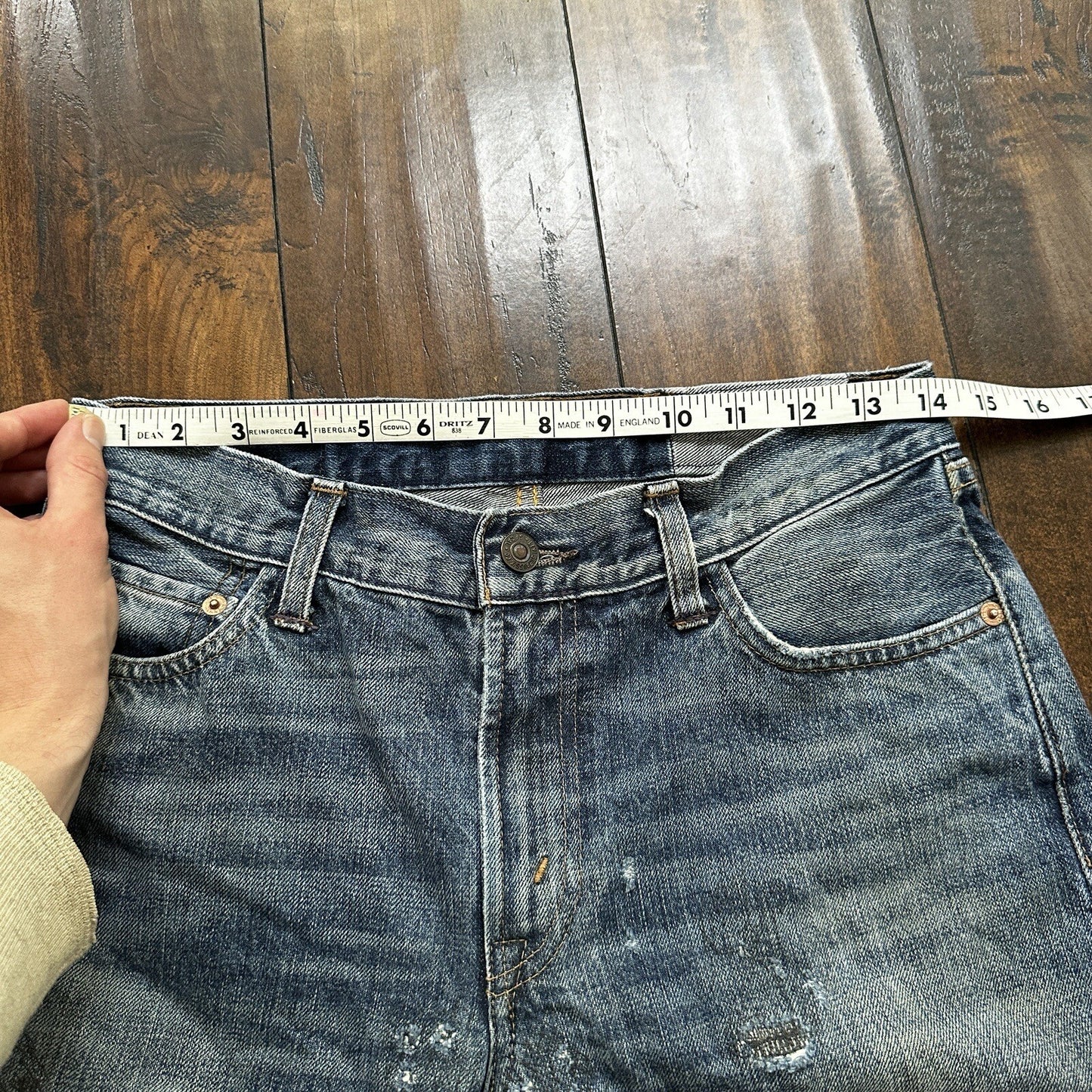 Levis LVC Big E Vintage Redline Selvedge Denim 505 Jeans USA Thrashed 28x34 501