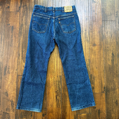 Levis 517 Vintage 80s USA Orange Tab Bootcut Flare Blue Jeans 36x33 Act 34x29