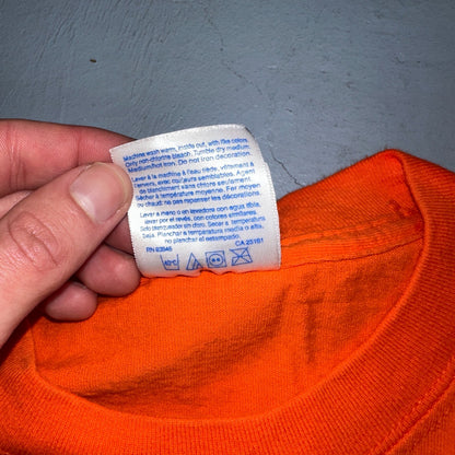 Oregon Beavers Y2K Orange VTG T Shirt College Gildan 2XL Corvallis School Mascot