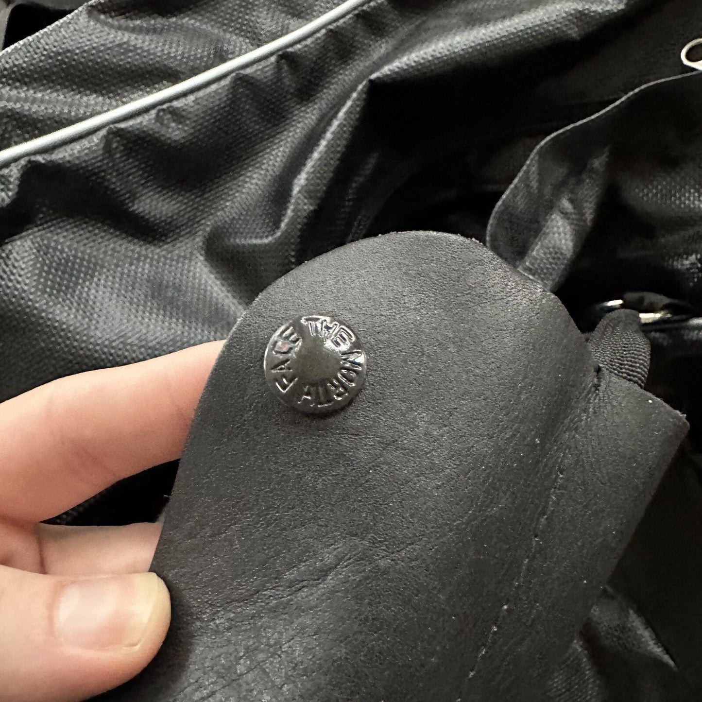 VTG North Face SKI Gear Duffle Gym Bag USA Made Leather Handle Rubber Coated 80s