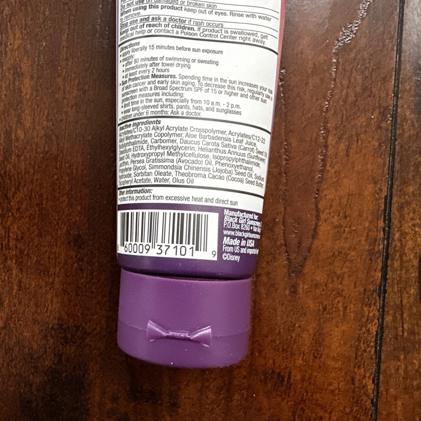 The Little Mermaid Disney Black Girl Sunscreen Face Gel SPF 30 NEW FREE SHIP