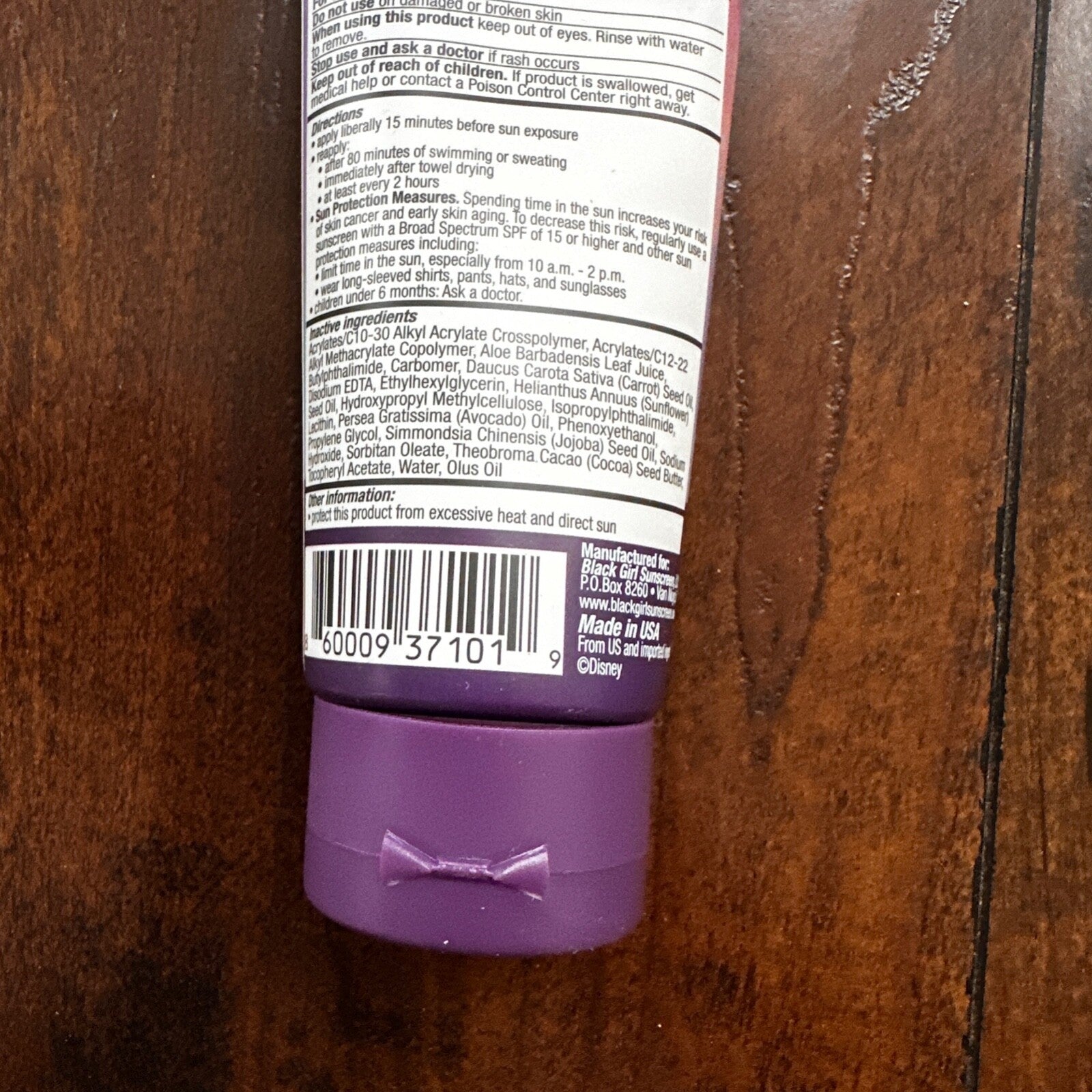 The Little Mermaid Disney Black Girl Sunscreen Face Gel SPF 30 NEW FREE SHIP