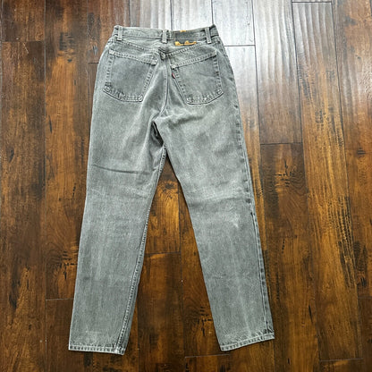 VTG 90s Levis 501 Button Fly 27x30 USA Tag Jeans Straight Wash Grey XX Act Faded