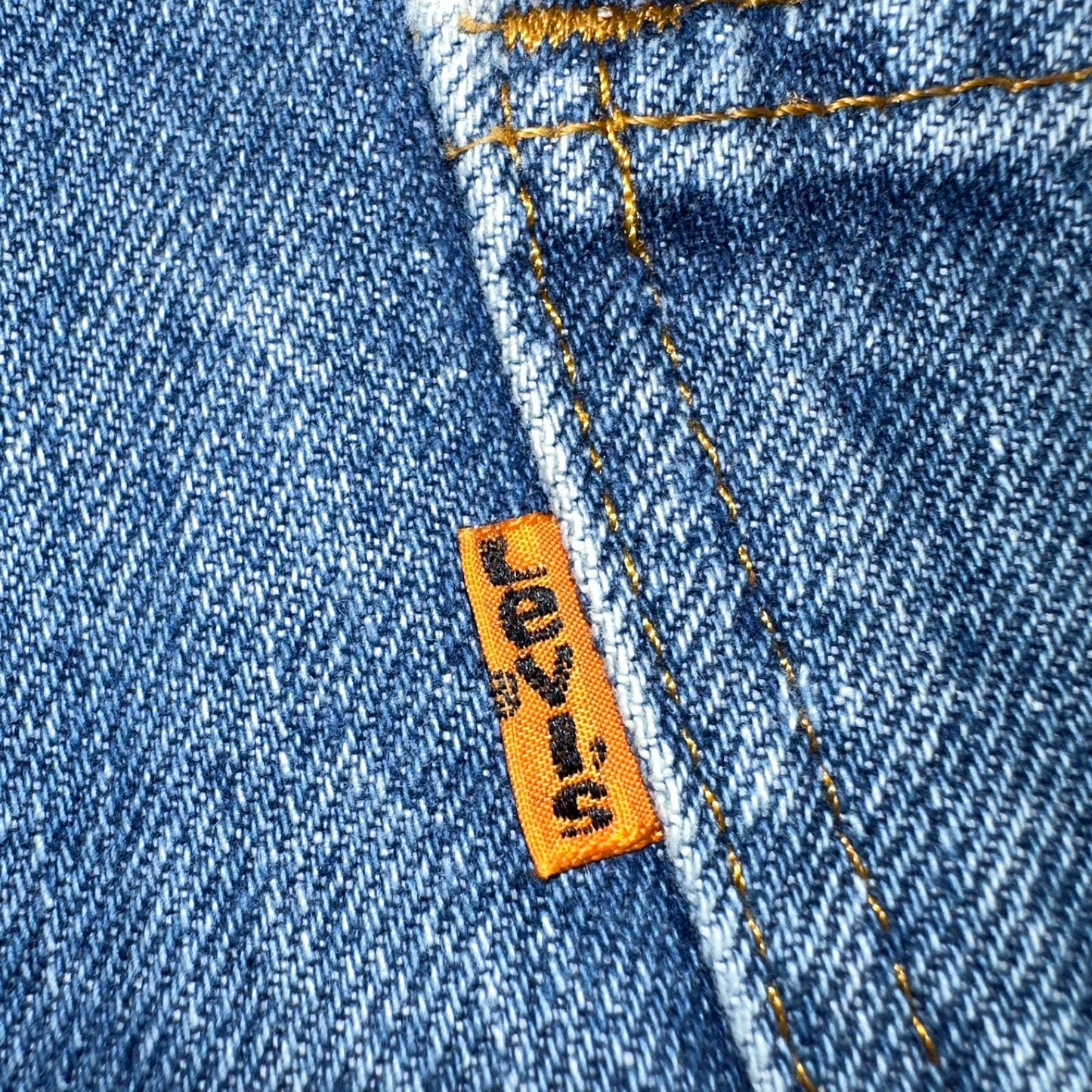 Levis 517 Vintage 80s USA Orange Tab Bootcut Flare Blue Worn Jeans Act 31x30