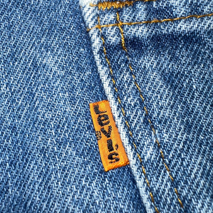 Levis 517 Vintage 80s USA Orange Tab Bootcut Flare Blue Worn Jeans Act 31x30