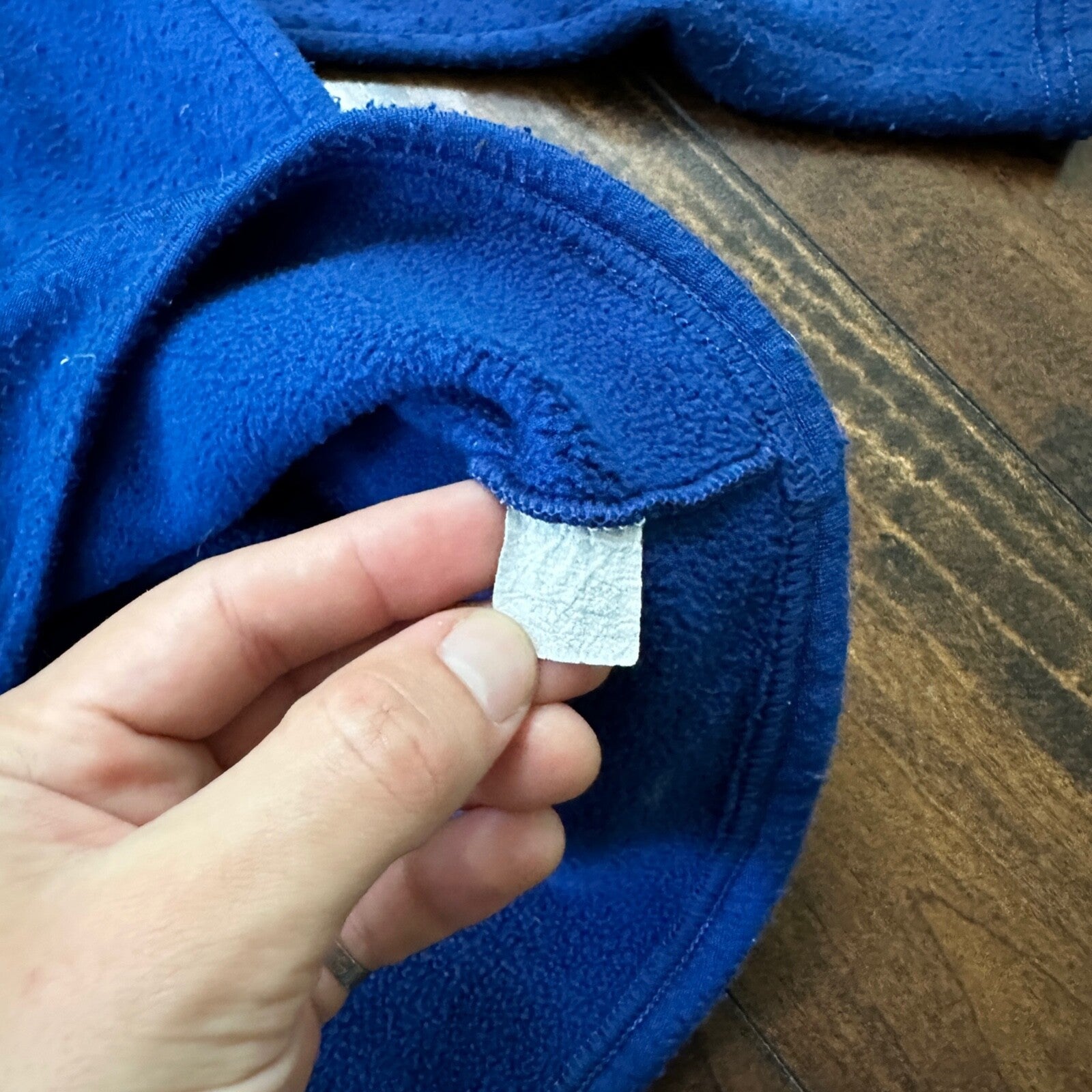 Vintage Patagonia Capilene Shirt Top 1/4 Zip w/ Collar Blue USA Made XL