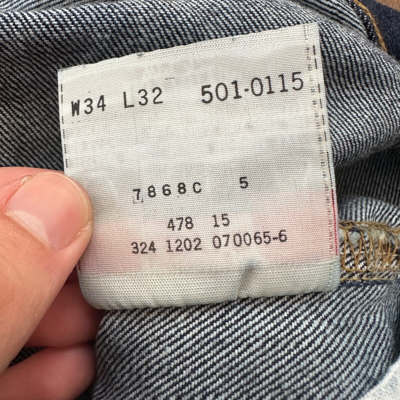 Levis 501 Vintage Y2K Straight Leg XX 2000s Jeans 34x32 Dark Wash Act 33x31