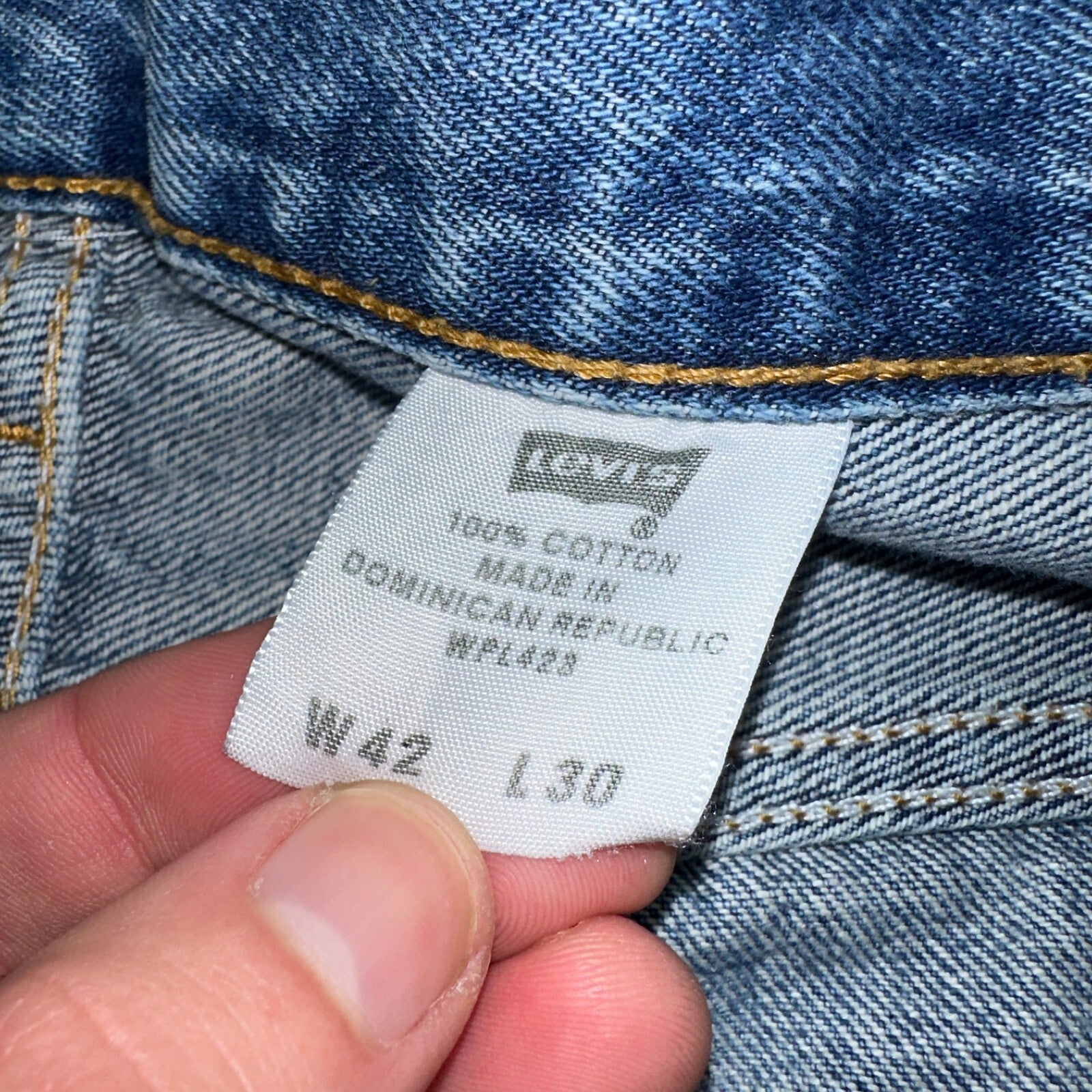 Levis 501 Vintage 90s XX Straight Leg Jeans Y2K Med Wash 42x30 Act 42x31