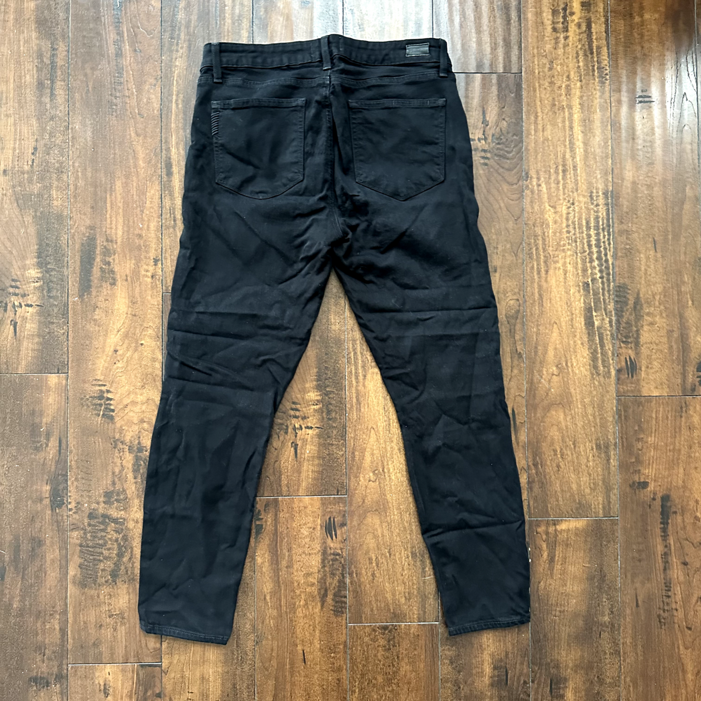 Paige Verdugo Crop 31 Skinny Ankle Jeans Black Size 30 X 26 Nordstrom Cool