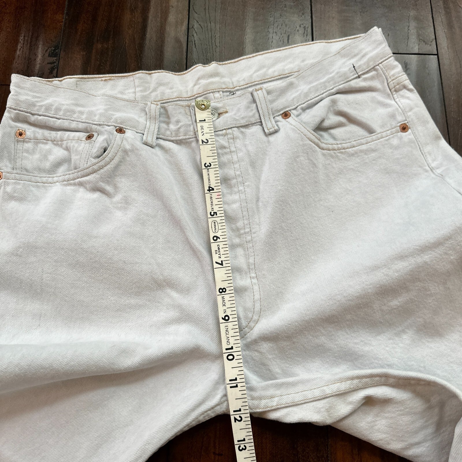 VTG USA Levis 501 Button Fly 90s Tag Jeans 80s 36x30 Act 32x29 Grey Faded White