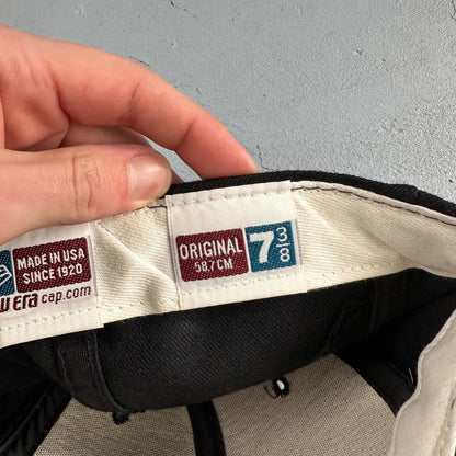 Vintage New Era Major League Baseball Wool MLB Umpire Hat Cap Mens 7 3/8 USA