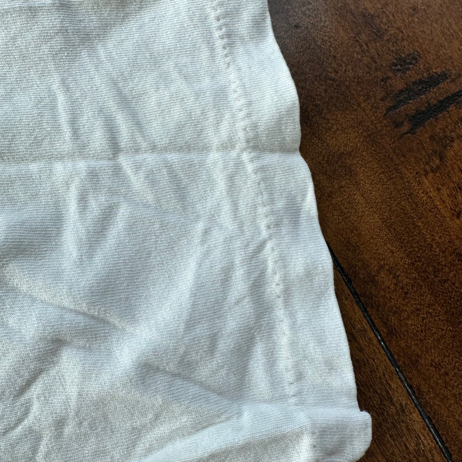 Crazy Print Thrashed Vintage T Shirt Rap Music Grunge Nirvana White 90s Skate