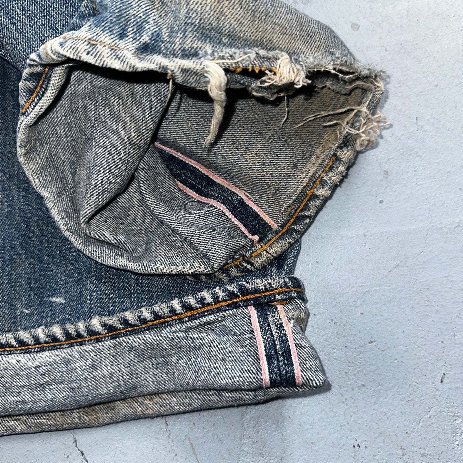 Levis 501 Vintage 70s SS Redline Selvedge USA XX Jeans Med Wash 48x30 Act 43x26