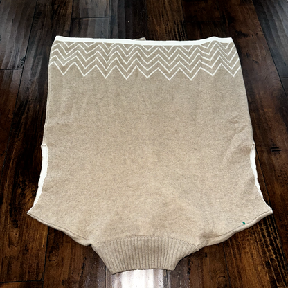 Note di Anita Cardigan Sweater Vest Wool Cashmere Blend Snap-Front One Size