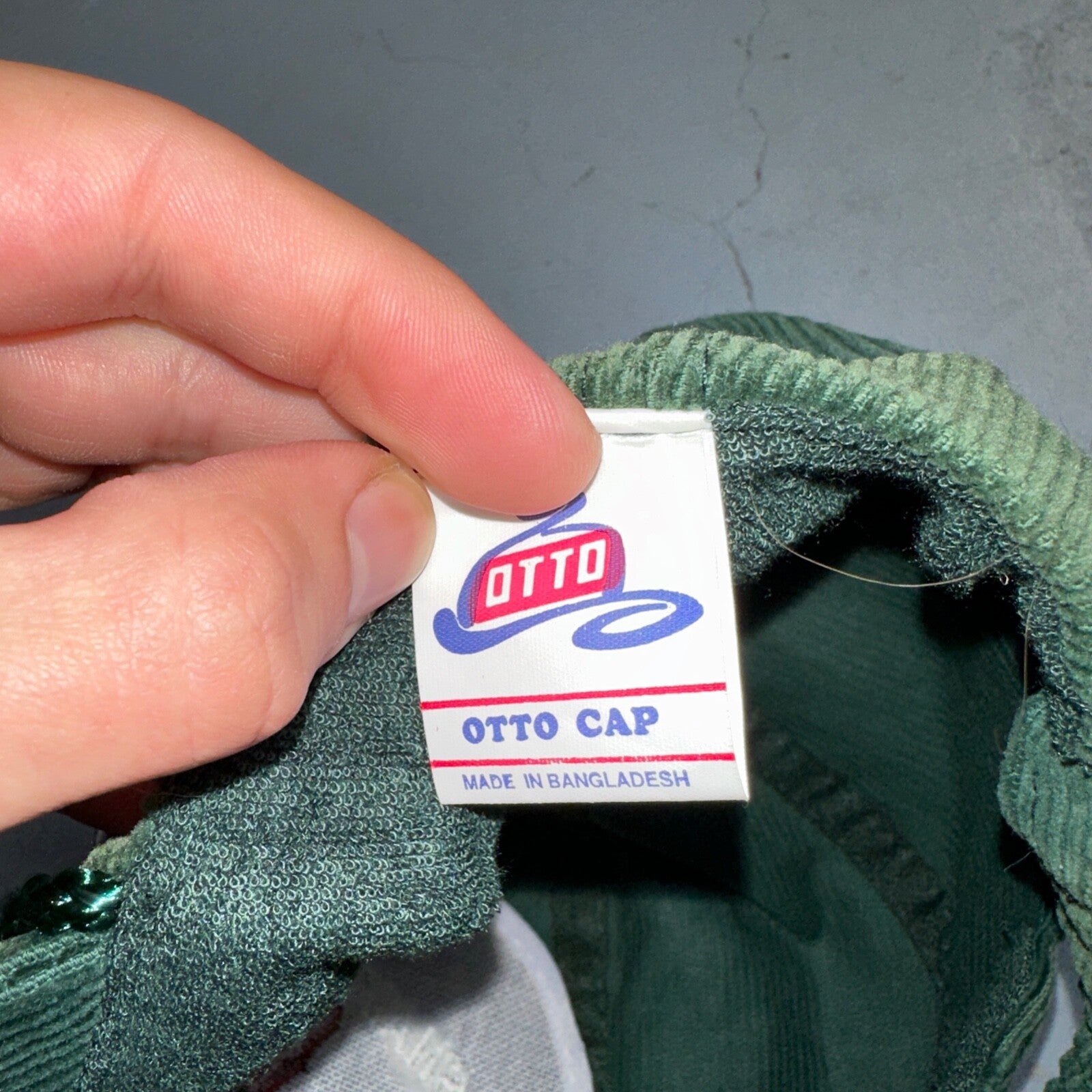 Snair Underground Corduroy VTG Hat Cap Snapback Construction Bulldozer Otto