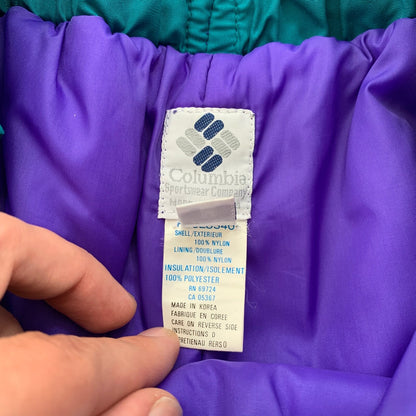 Vintage Columbia Sportswear Women's Purple High Rise Skiing Snow Pants 90s