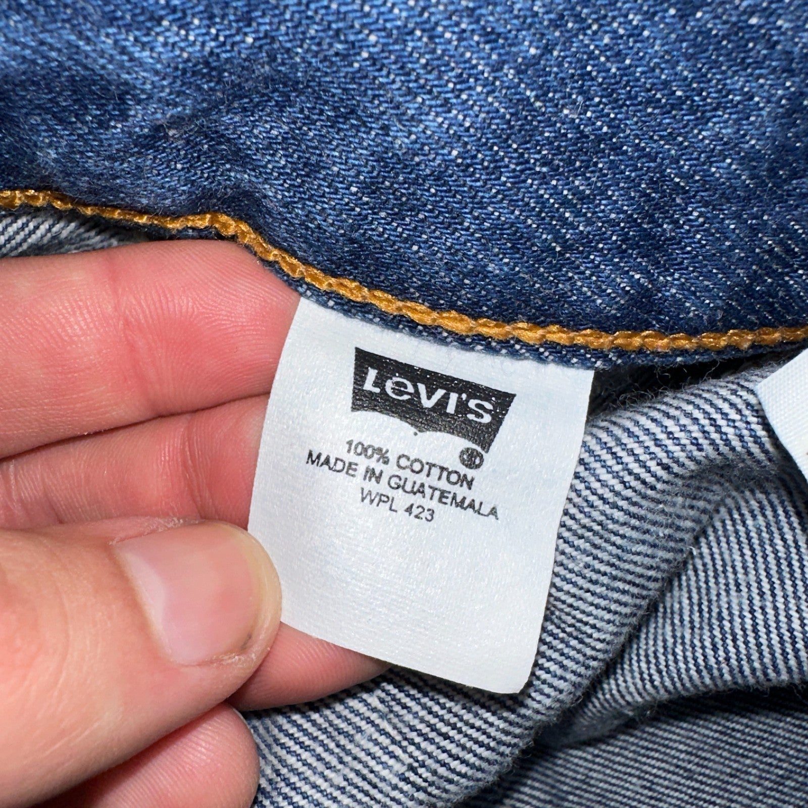 Levis 501 Vintage Y2K 90s XX Straight Leg Jeans Blue Dark Wash 34x34 Act 32x33