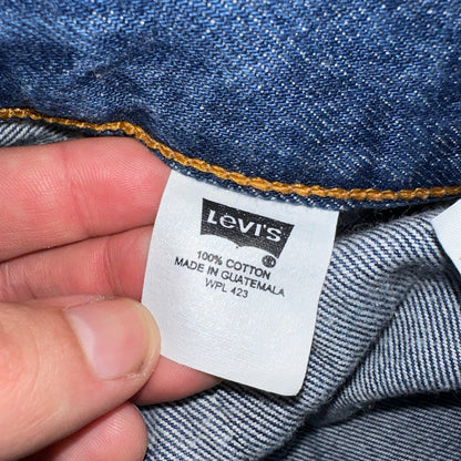 Levis 501 Vintage Y2K 90s XX Straight Leg Jeans Blue Dark Wash 34x34 Act 32x33