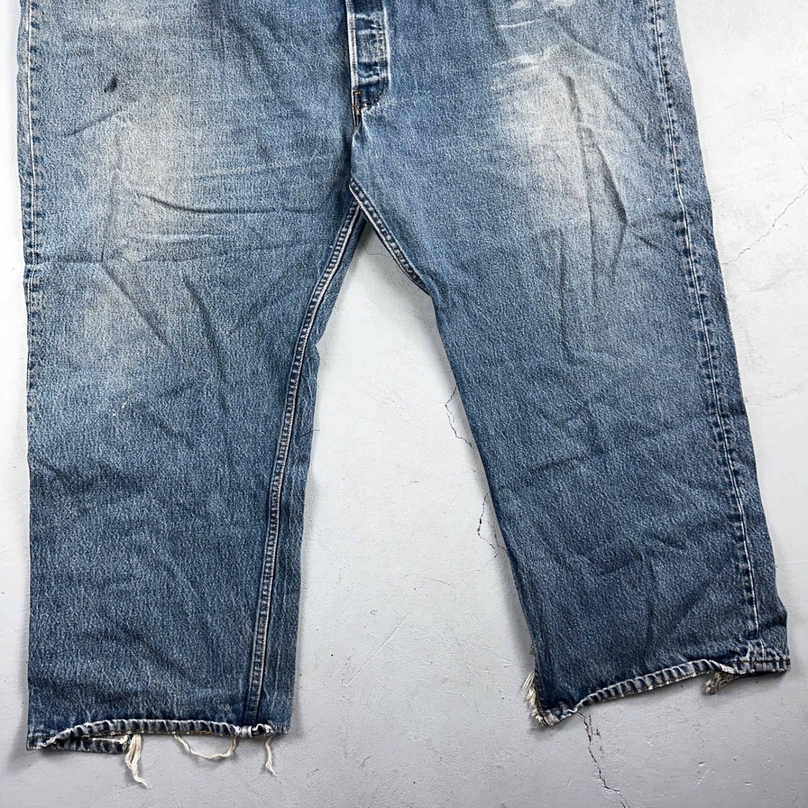 Levis 501 Vintage 90s USA XX Straight Leg Jeans Blue Light Wash 60x30 Act 56x27