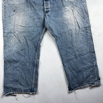 Levis 501 Vintage 90s USA XX Straight Leg Jeans Blue Light Wash 60x30 Act 56x27
