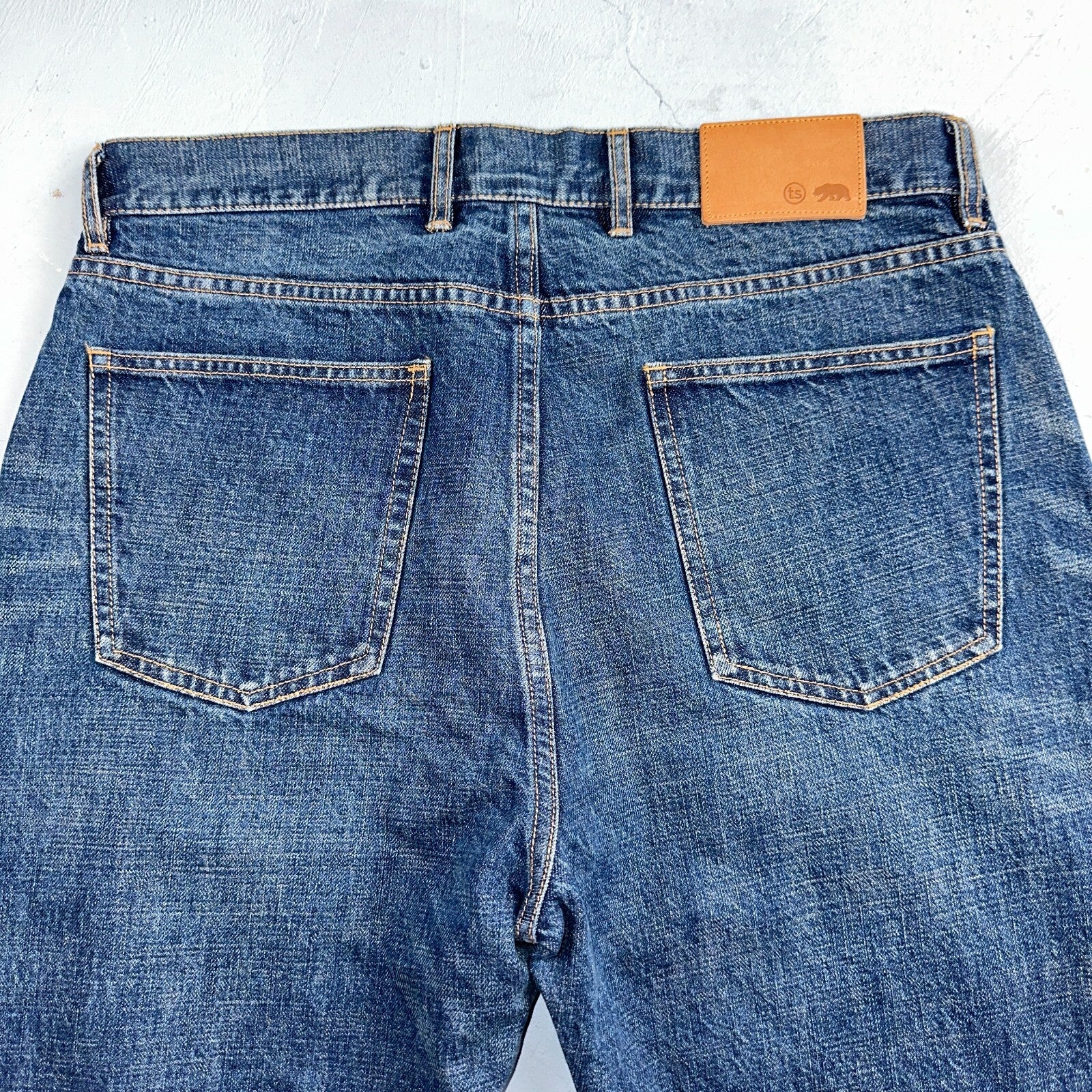 Taylor Stitch The Slim Jean Selvedge Red Line Blue Denim Mens 33 Cotton 33x33