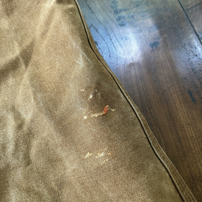 Carhartt DKB Double Knee Duck Unlined Bib Work Tan Brown Overalls 40x27 VTG