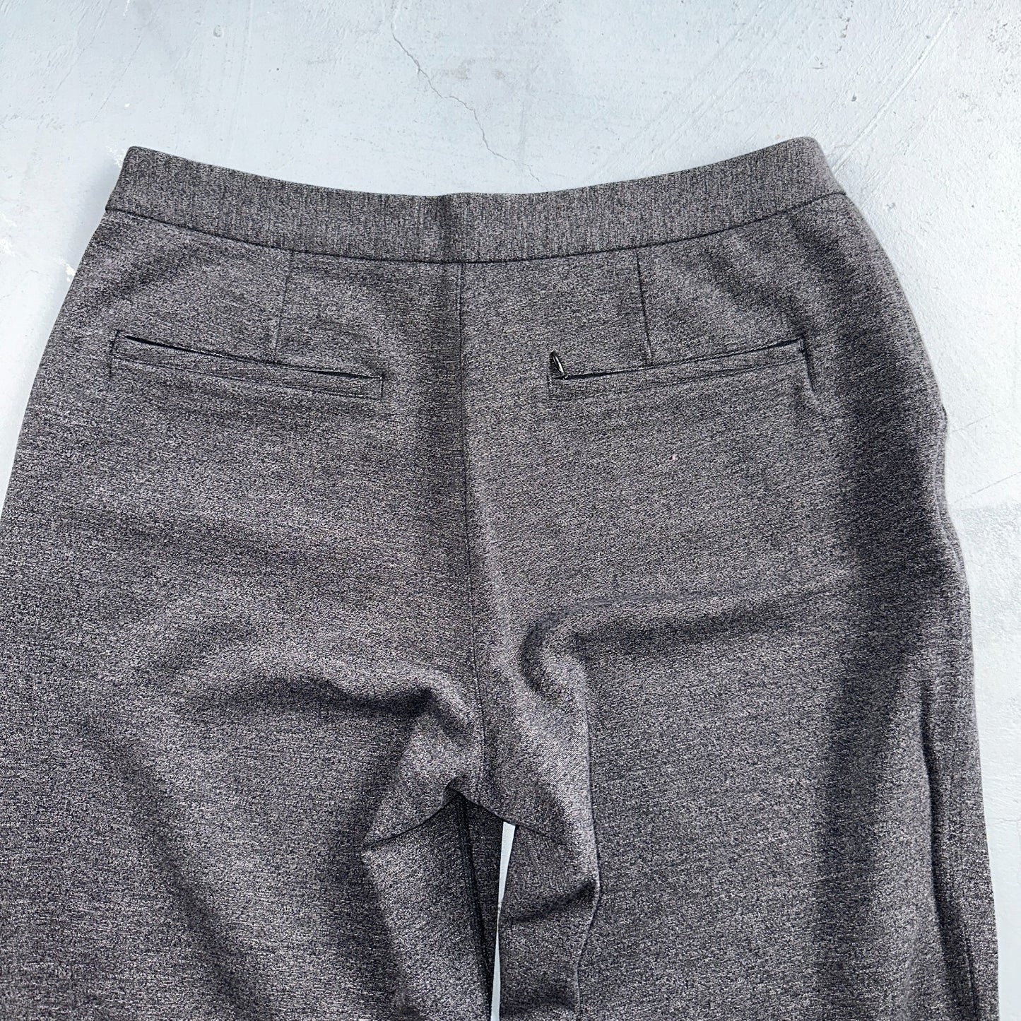 Lululemon Size 10 Grey Marle Ponte High Waist Fly Slim Fit Dress Pants Casual