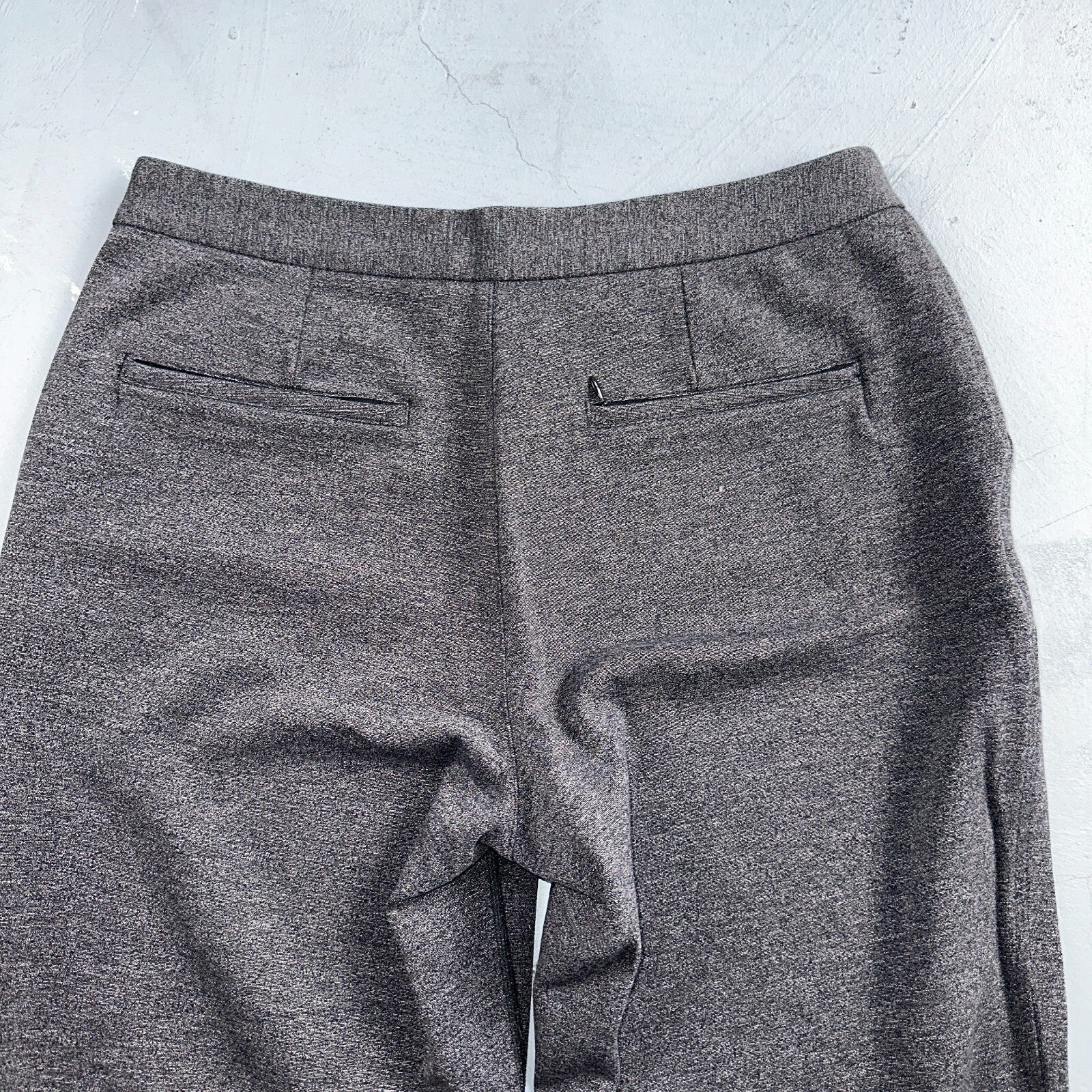 Lululemon Size 10 Grey Marle Ponte High Waist Fly Slim Fit Dress Pants Casual