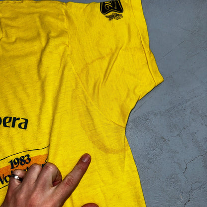 Portland Opera 80s VTG T Shirt Screen Stars XL Yellow Pub Crawl 1983 Miller PDX