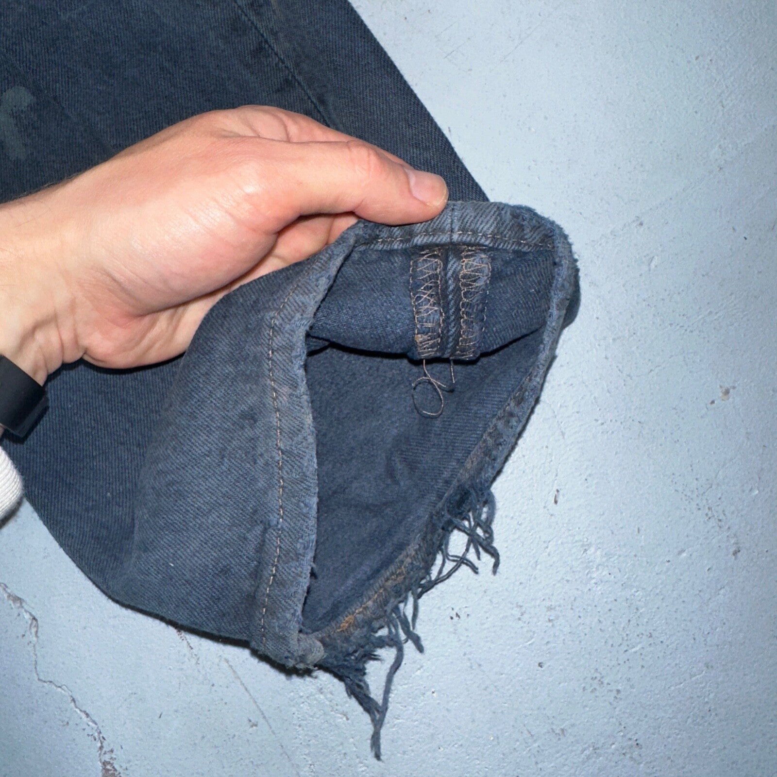 Levis 501 Vintage 90s USA XX Straight Leg Jeans Blue Overdyed 33x30 Act 32x29