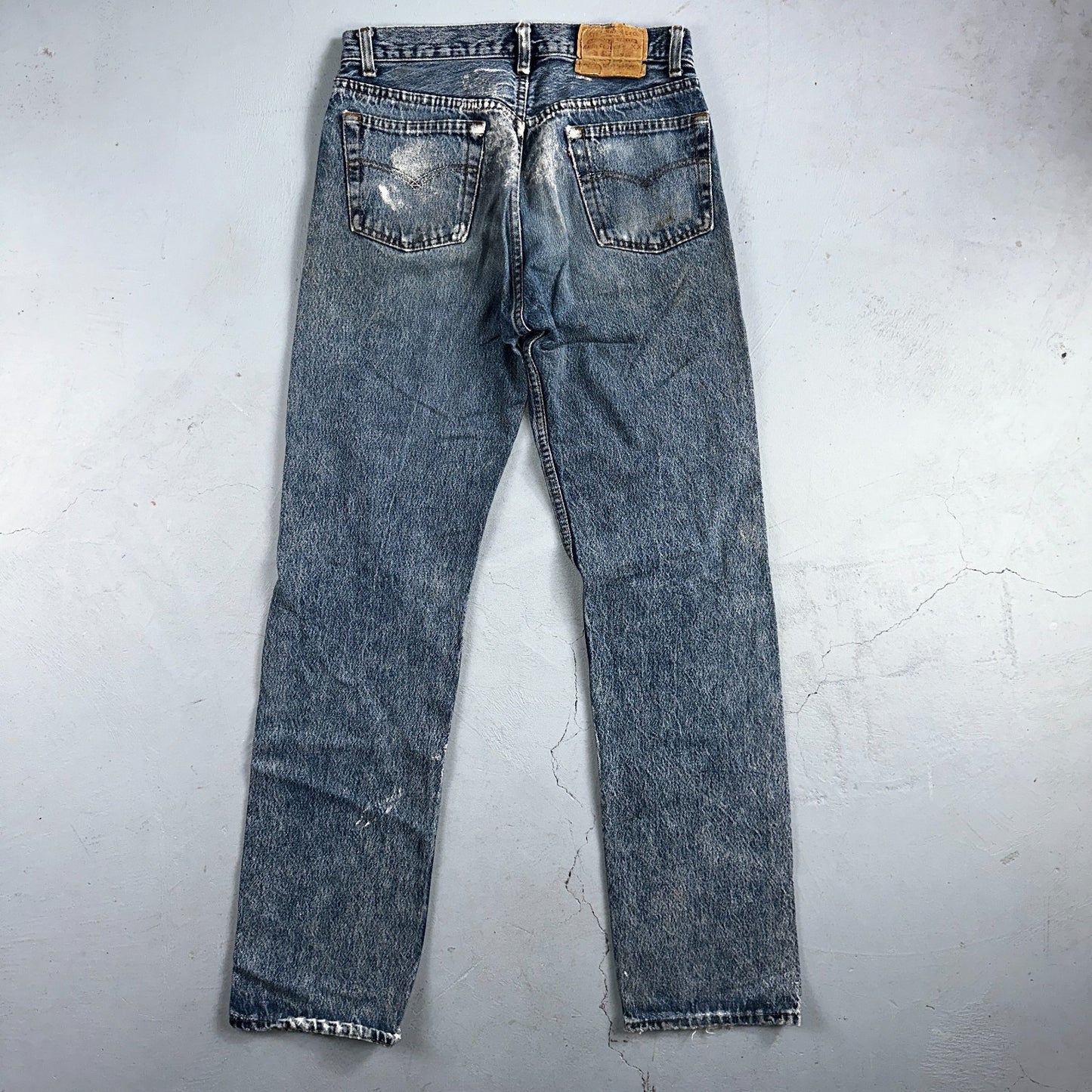 Levis 501 Vintage 80s USA XX Straight Leg Jeans Blue Light Wash 31x34 Act 30x32