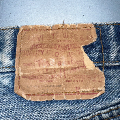 Levis 501 Vintage 80s Redline Selvedge USA XX Jeans Med Wash 28x34 Act 26x30