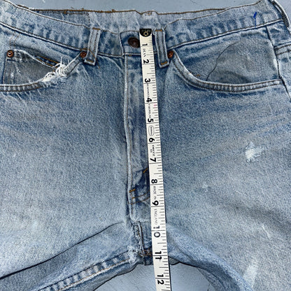 Levis 517 Vintage 80s USA Orange Tab Bootcut Flare Blue Jeans Talon Act 29x28