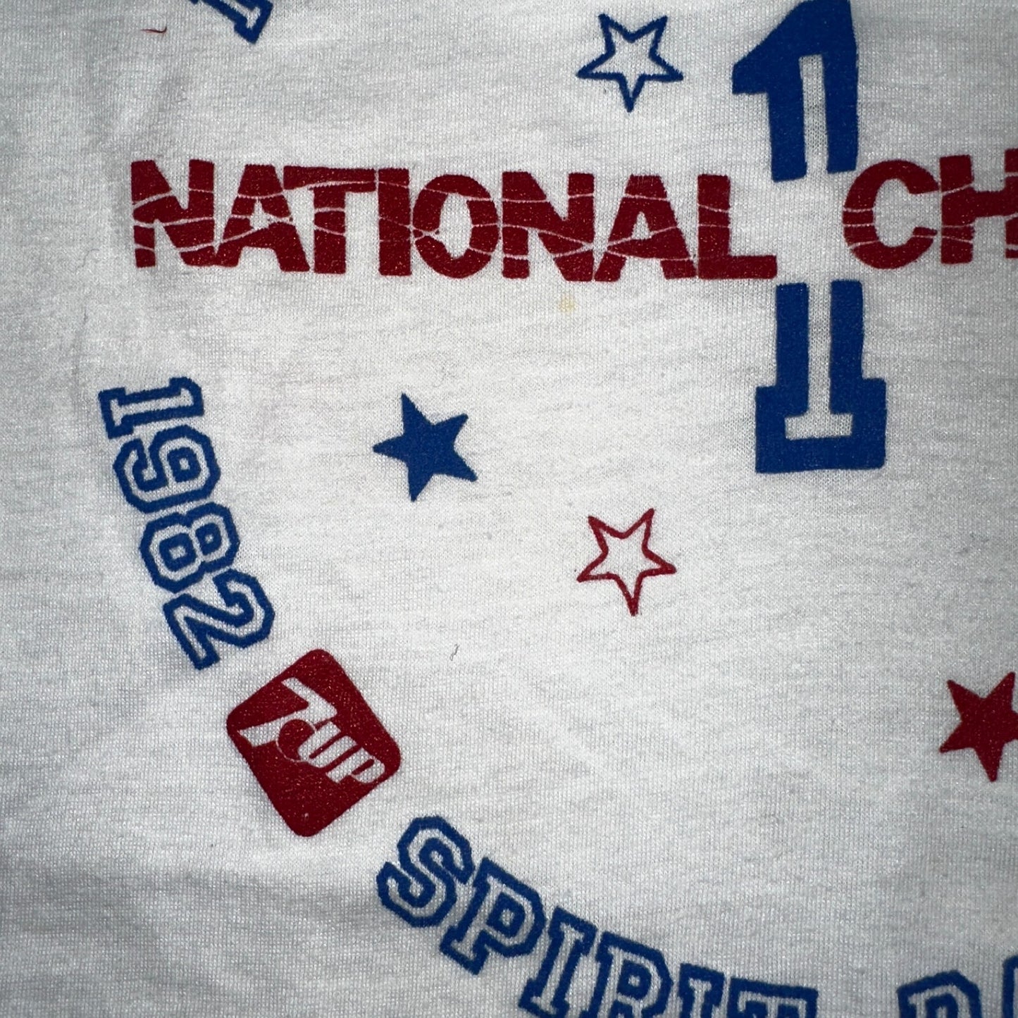 Champion McNary High School Oregon VTG T Shirt 7UP Soda Screen Stars Ringer 80s