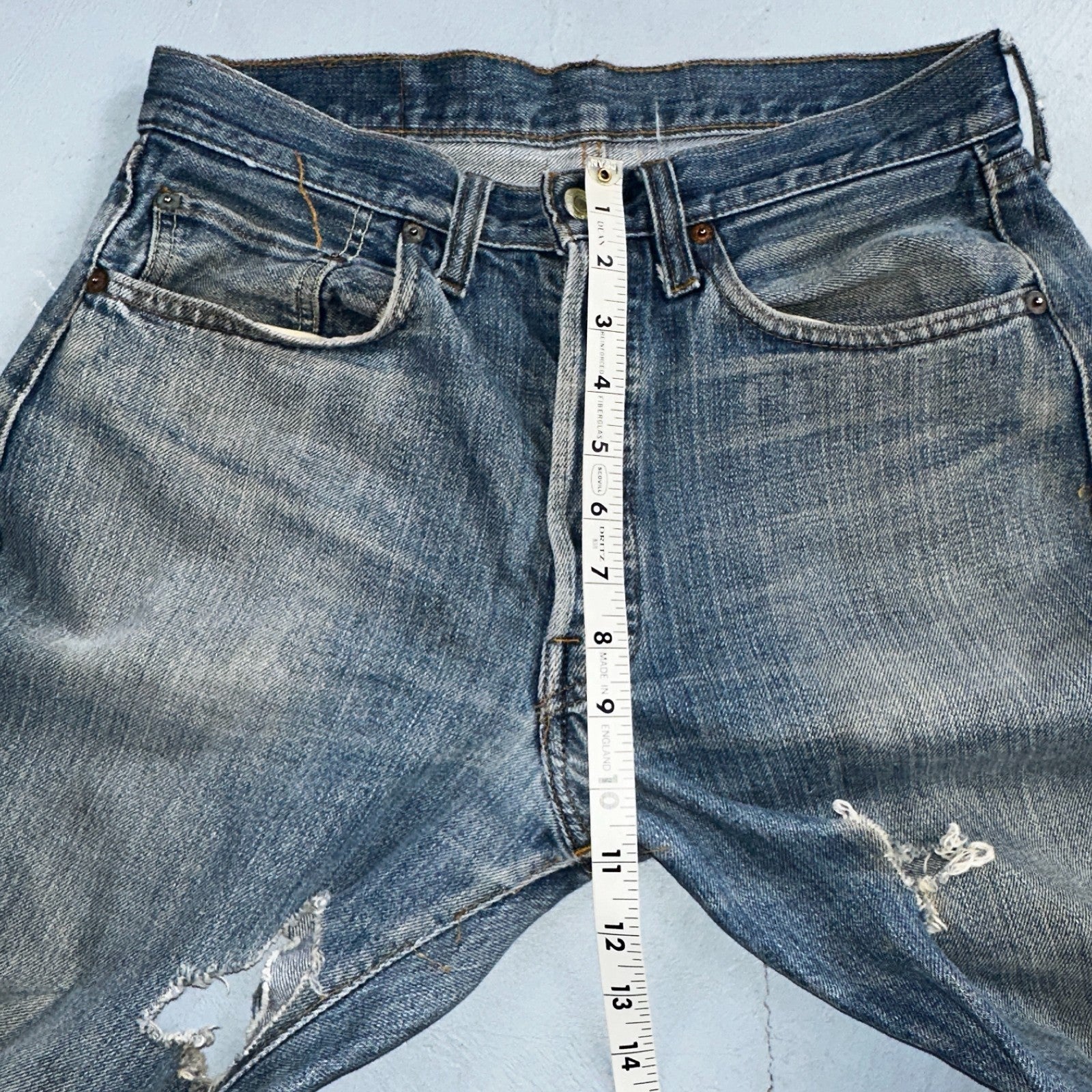 Levis 501 Vintage 70s SS Redline Selvedge USA XX Jeans Med Wash 32x34 Act 30x29