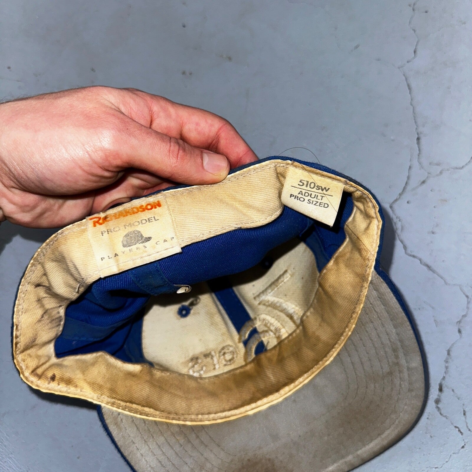 VTG 80s Richardson Player Philadelphia 76ers Script Snapback Hat Rare Cap