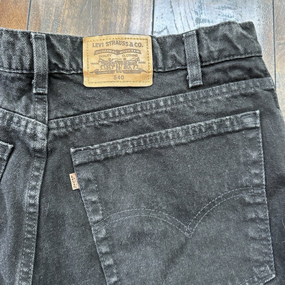 VTG Levi’s 540 Made In The USA Jeans Relaxed Fit Black 38x32 90s 501 Act 34x32