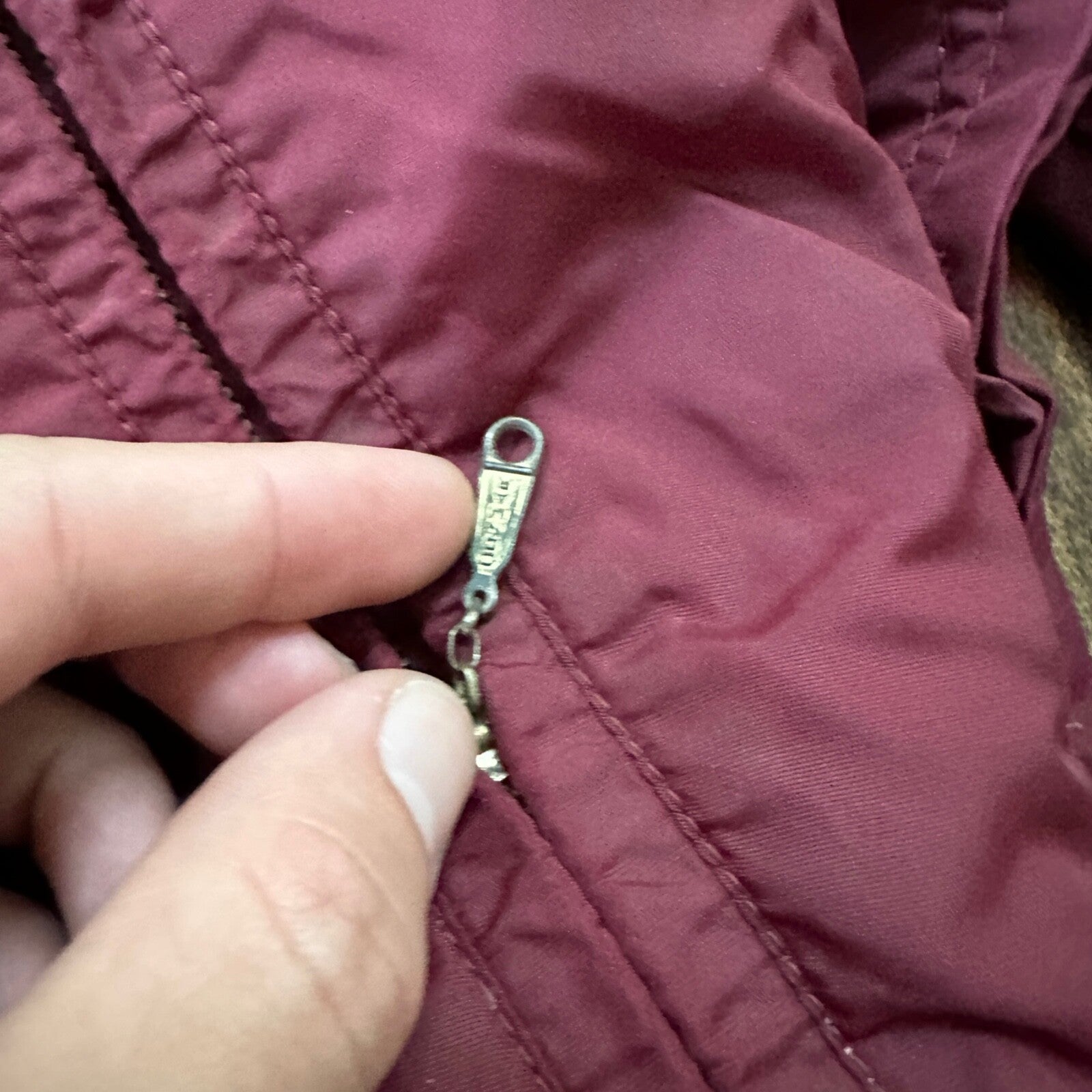 Vintage 1960s Goose Down Alp Sport Jacket L Ski Parka Coat Red Talon zip Bauer