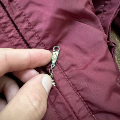 Vintage 1960s Goose Down Alp Sport Jacket L Ski Parka Coat Red Talon zip Bauer