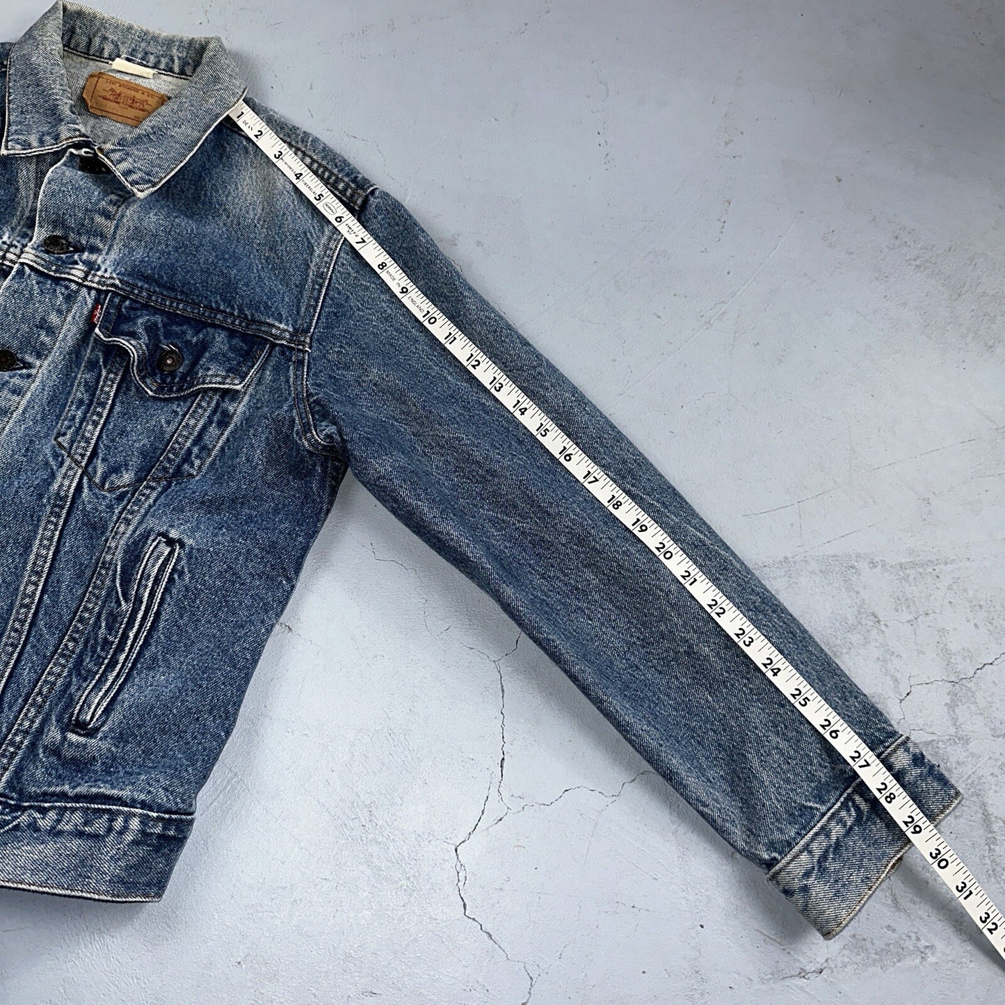 Levis VTG Denim Size 42 Type 3 III Trucker Jean Jacket Med Blue Wash 1980s 80s