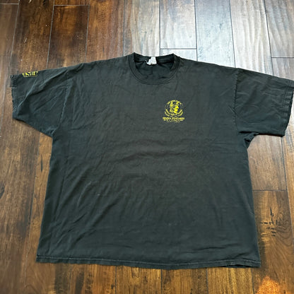 Y2K 2000 VTG T Shirt Classic Cars Driving Old Nascar Antique Black Faded 2XL