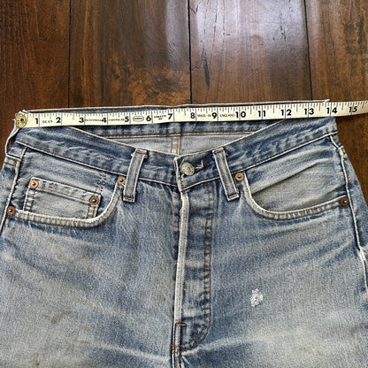 Levis Vintage 80s Redline Selvedge USA 501 XX Jeans 66 70s Light 30x33 Act 28x28