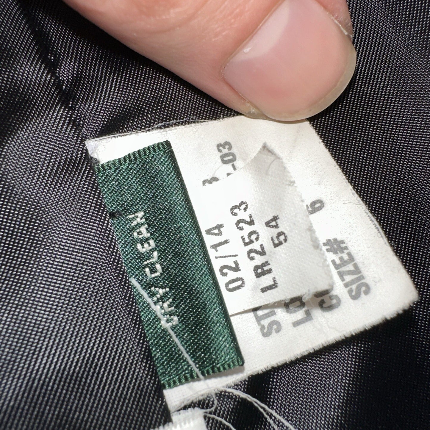 Lauren Ralph Lauren Womens Black Herringbone Wool Blended Overcoat 6 Lined