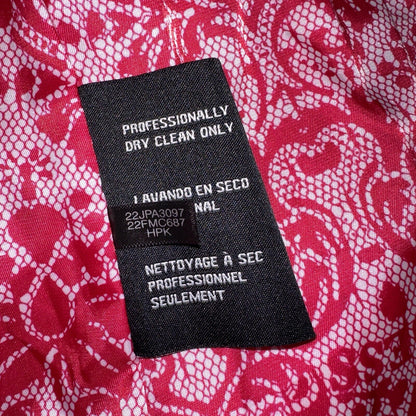 GUESS Pink Belted Peacoat Wmn Sz XS VTG Button Detail Zipper Trench Cute