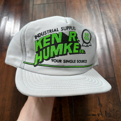 Ken R Humke VTG Hat Cap Snapback Rare 80s Industrial Supplies Danny Phantom Truc