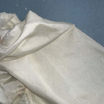 Christian Dior VTG Pajama Set Mens Cream Pants Shirt USA 90s Heavy Wear