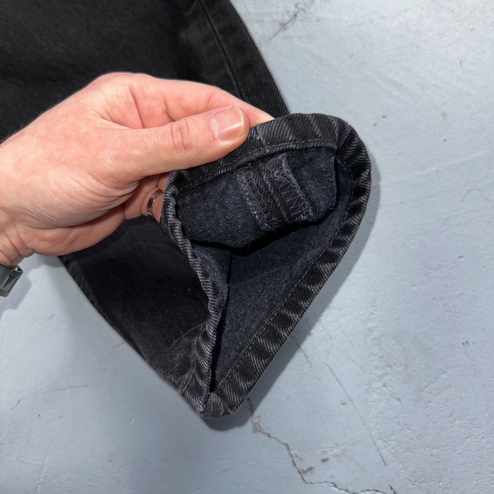 Levis 501 Vintage Y2K XX Straight Leg Jeans 90s Black Wash 30x32 Act 28x30